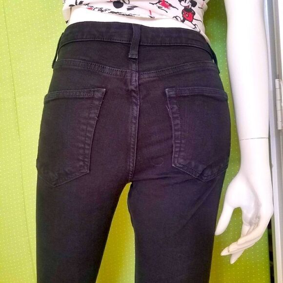 Asos Jeans Size 28 Black with Red Stripe Topshop - Picture 7 of 12